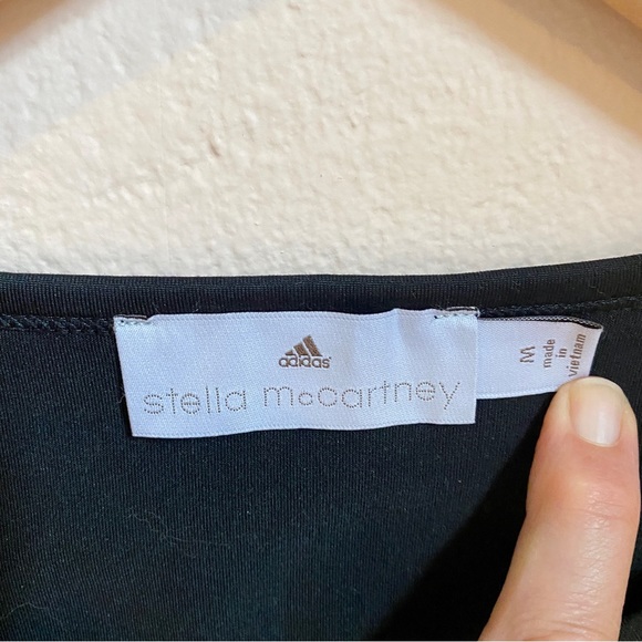 Adidas Stella McCartney Womens Black Sleeveless Shirt Top size M - Picture 10 of 11